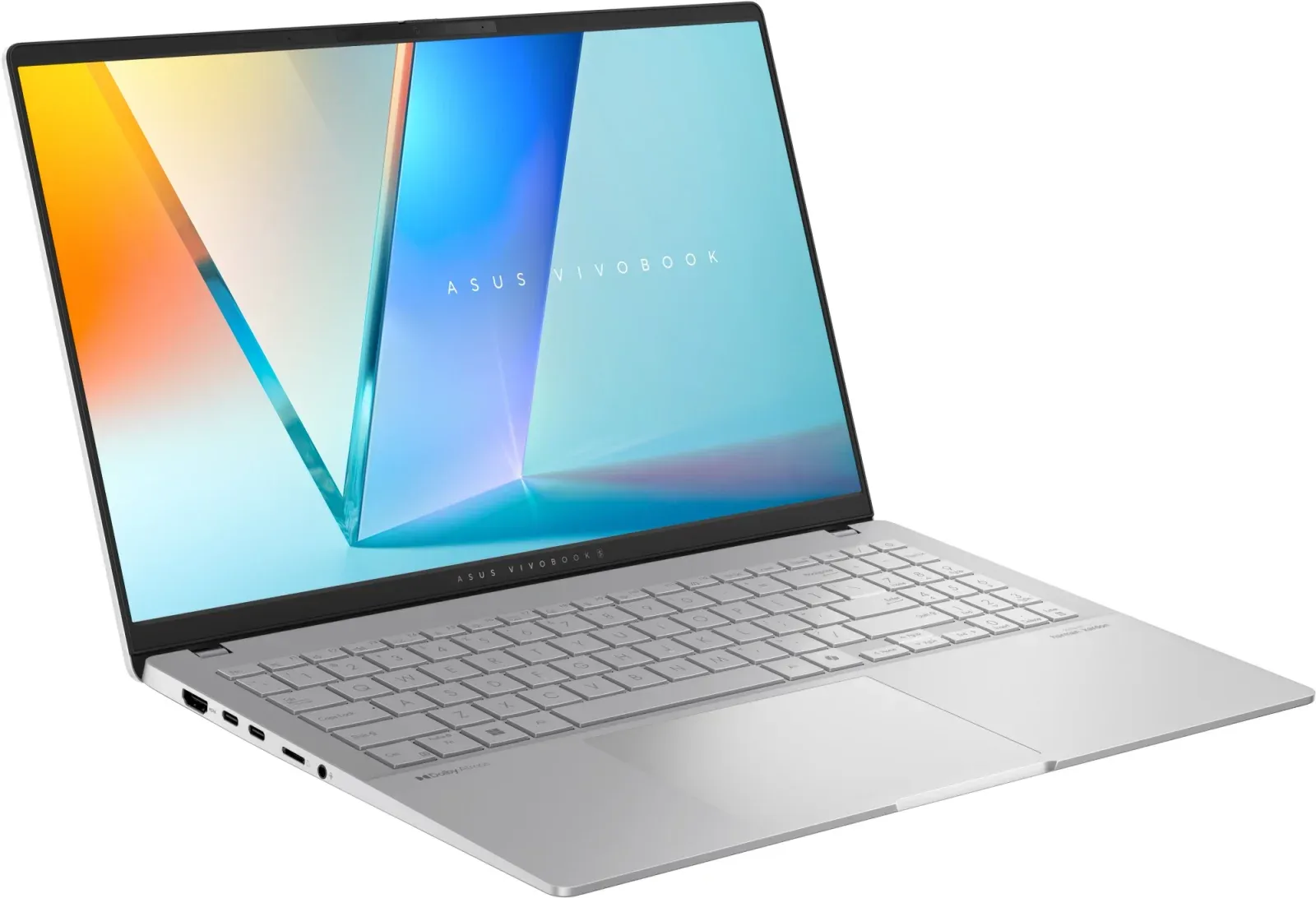 Ноутбук Asus Vivobook S 15 OLED S5507QA-MA052W Snapdragon X Elite X1E-78-100 32Gb SSD1Tb Qualcomm Adreno 15.6 OLED 3K 2880x1620 Windows 11 Home silver WiFi BT Cam 90NB14Q2-M00630 - фото 3