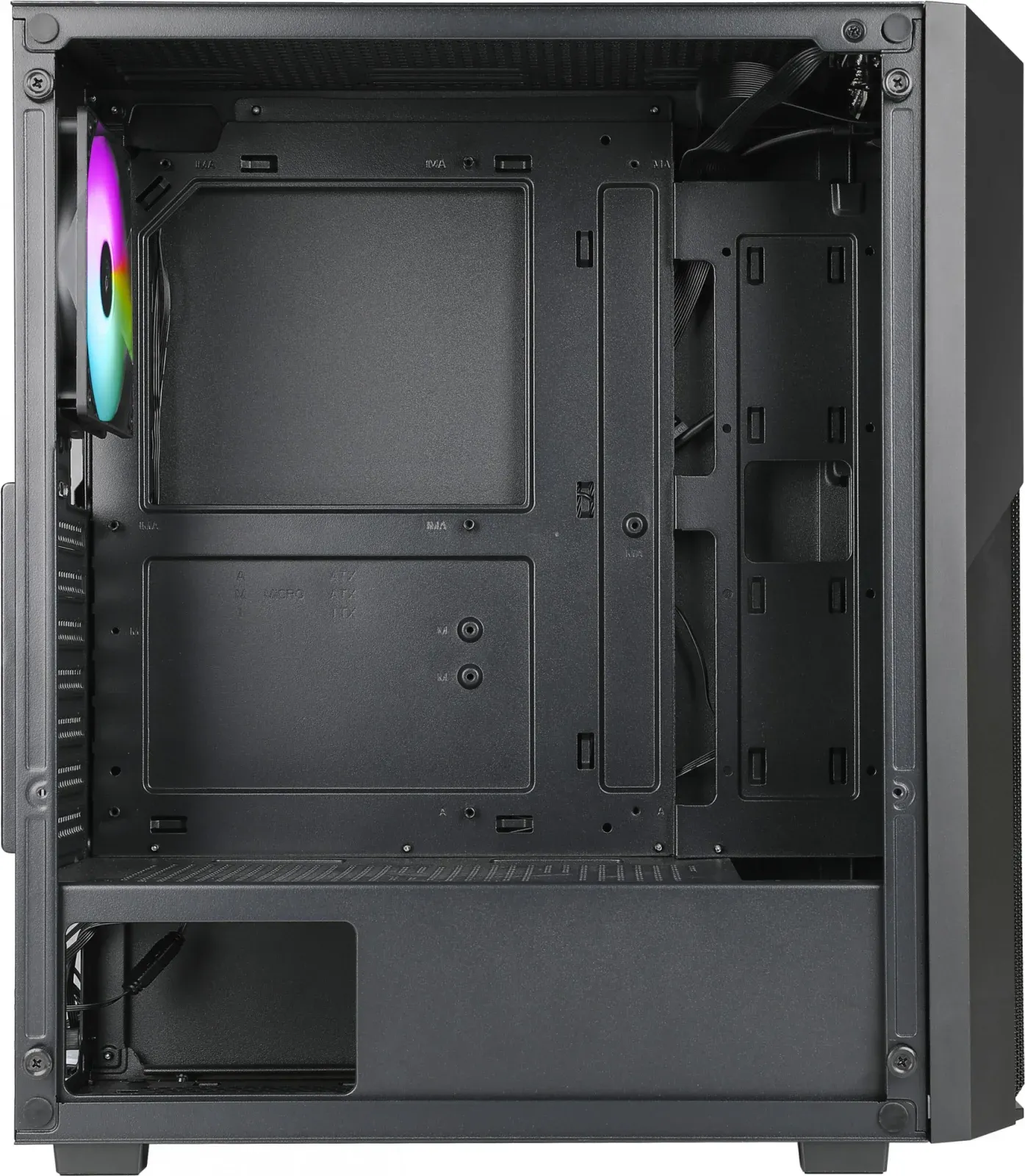 Корпус Azza Fighter черный без БП ATX 4x120mm 2x140mm 2xUSB2.0 1xUSB3.0 audio bott PSU - фото 4