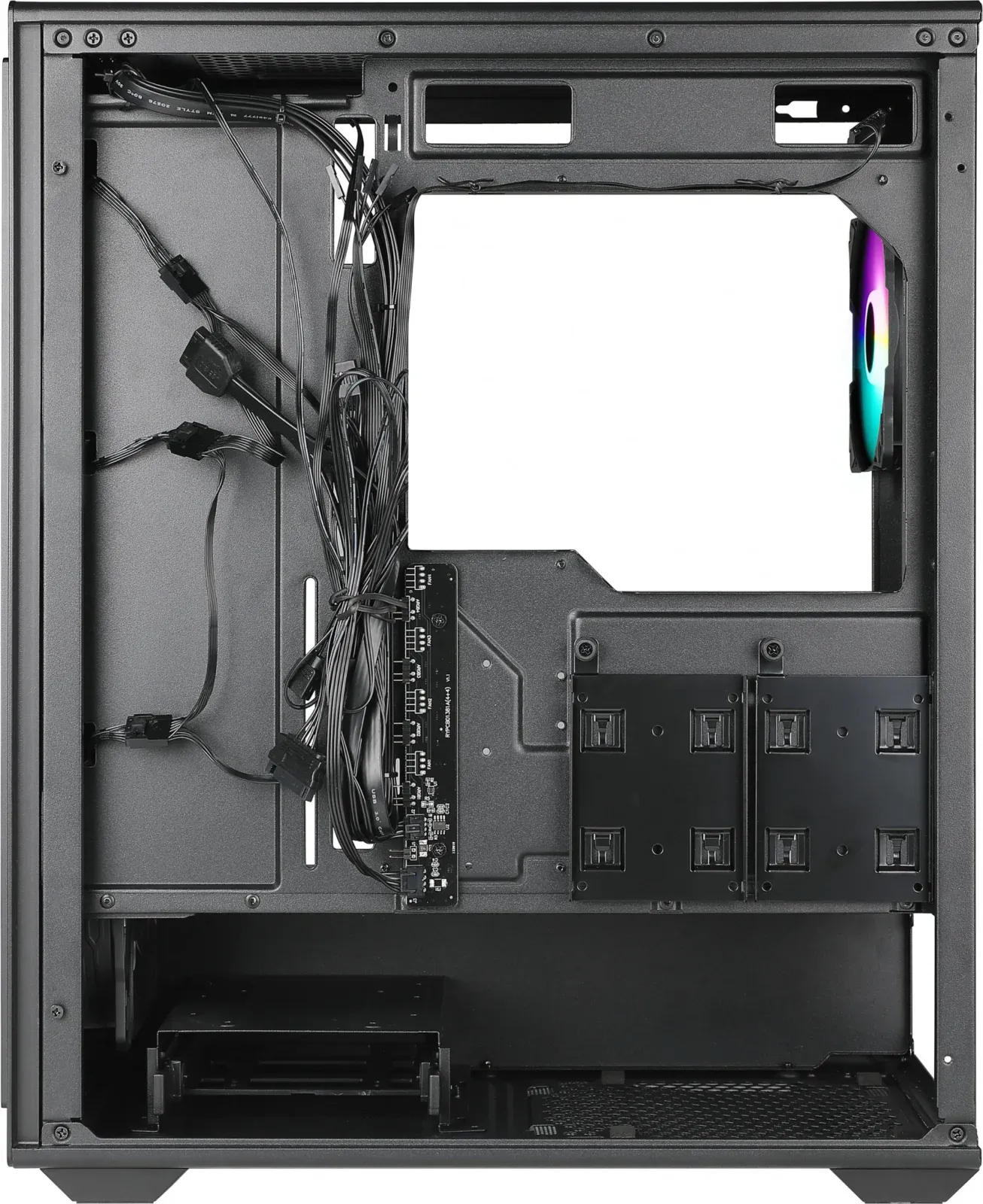 Корпус Azza Forest черный без БП ATX 4x120mm 4x140mm 2xUSB3.0 audio bott PSU - фото 3