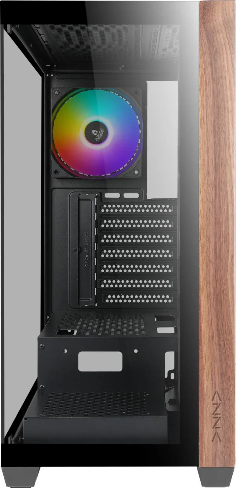 Корпус Azza Neptune черный без БП ATX 5x120mm 2x140mm 2xUSB2.0 1xUSB3.0 audio bott PSU - фото 5