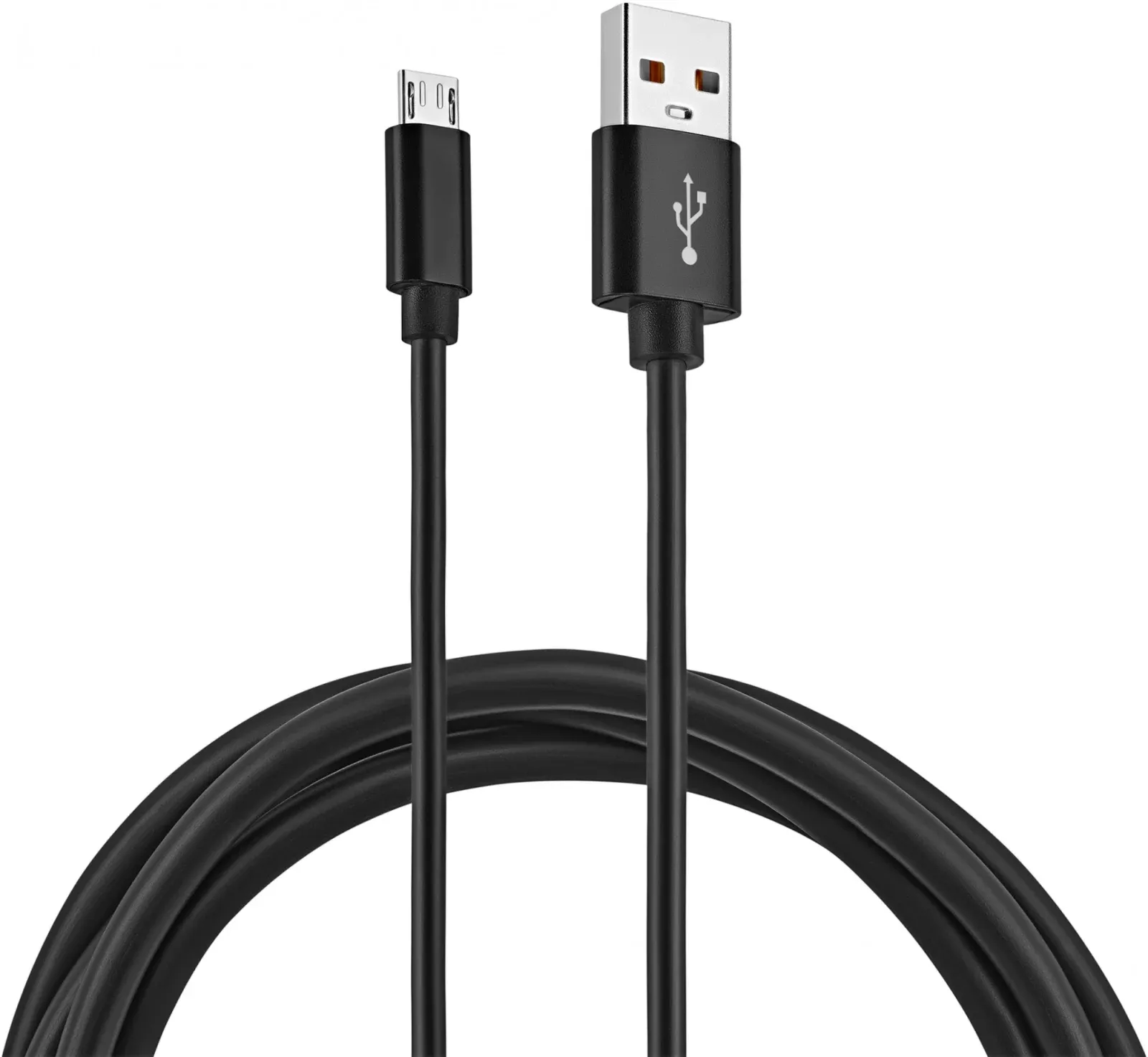 Кабель KingPrice KP-microUSB-2.4A-1.5m USB m-micro USB m 1.5м черный - фото 1