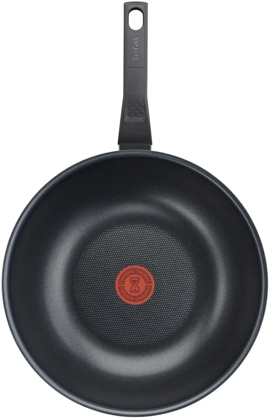 Сковорода ВОК WOK Tefal Easy Plus 4237628 круглая 28см ручка несъемная без крышки черный 9100054099 - фото 5