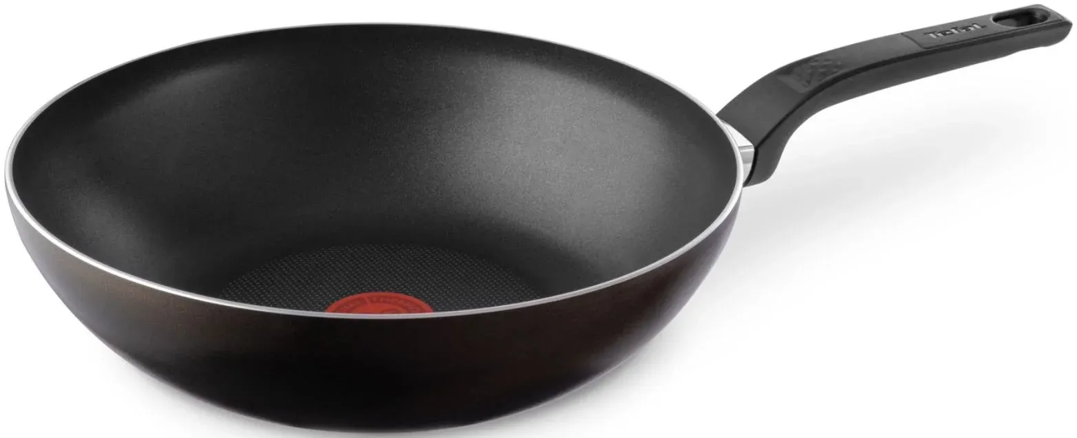 Сковорода ВОК WOK Tefal Easy Plus 4237628 круглая 28см ручка несъемная без крышки черный 9100054099 - фото 8