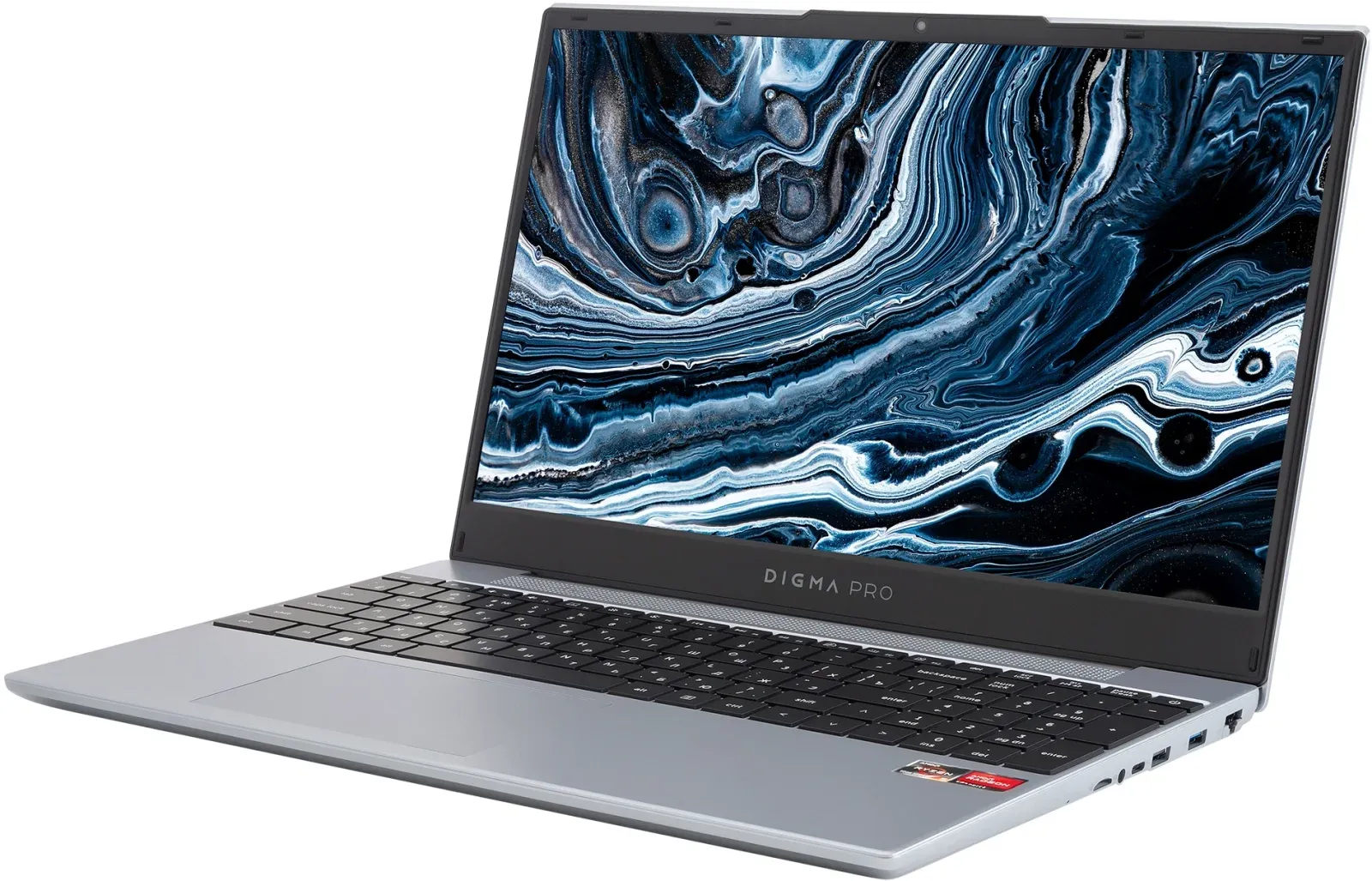 Ноутбук Digma Pro Breve Ryzen 5 Pro 5675U 8Gb SSD512Gb AMD Radeon Graphics 15.6 IPS FHD 1920x1080 Windows 11 Pro silver WiFi BT Cam 4500mAh DN15R5-8DXW06 - фото 5