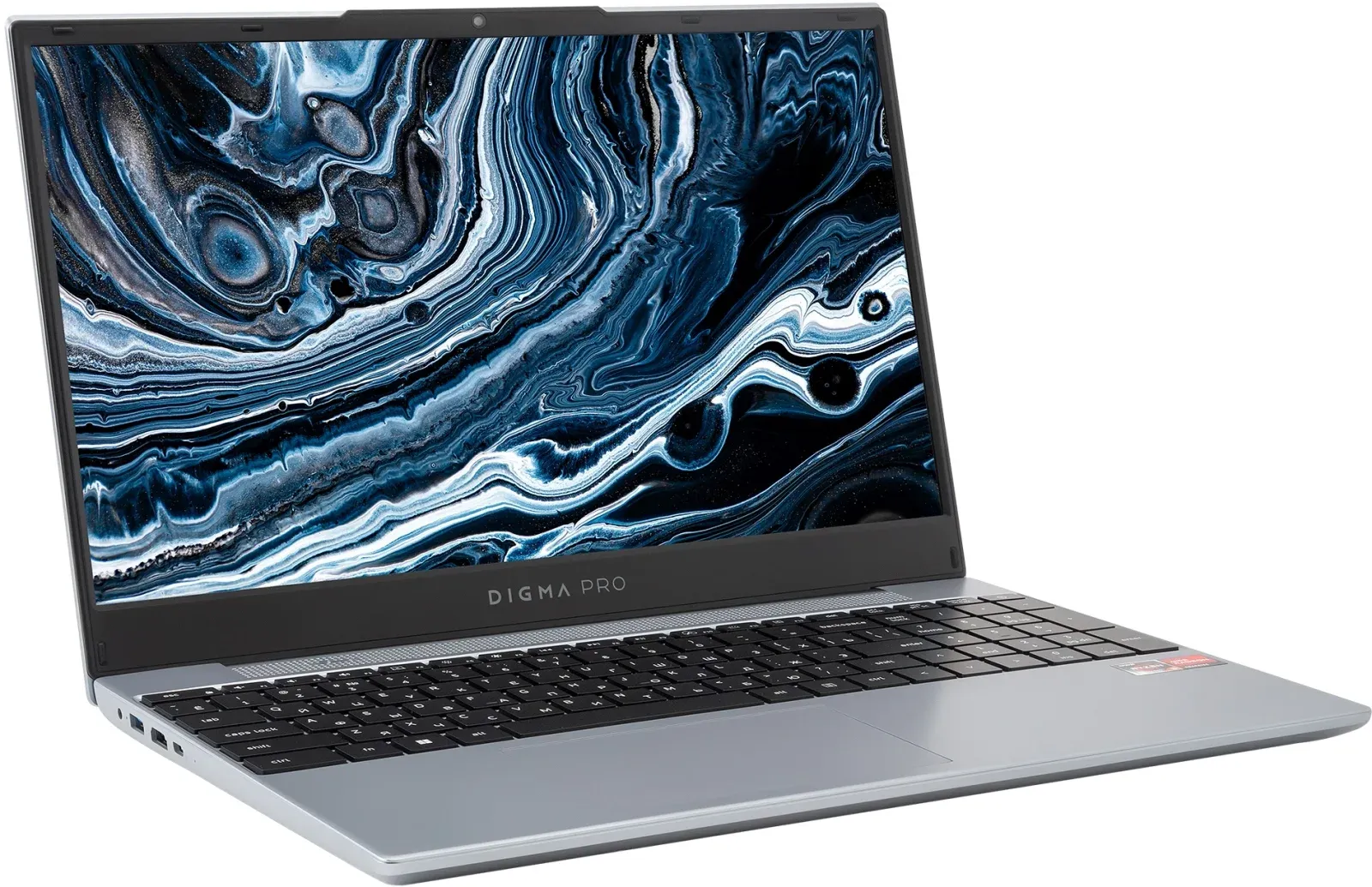 Ноутбук Digma Pro Breve Ryzen 5 Pro 5675U 8Gb SSD512Gb AMD Radeon Graphics 15.6 IPS FHD 1920x1080 Windows 11 Pro silver WiFi BT Cam 4500mAh DN15R5-8DXW06 - фото 6