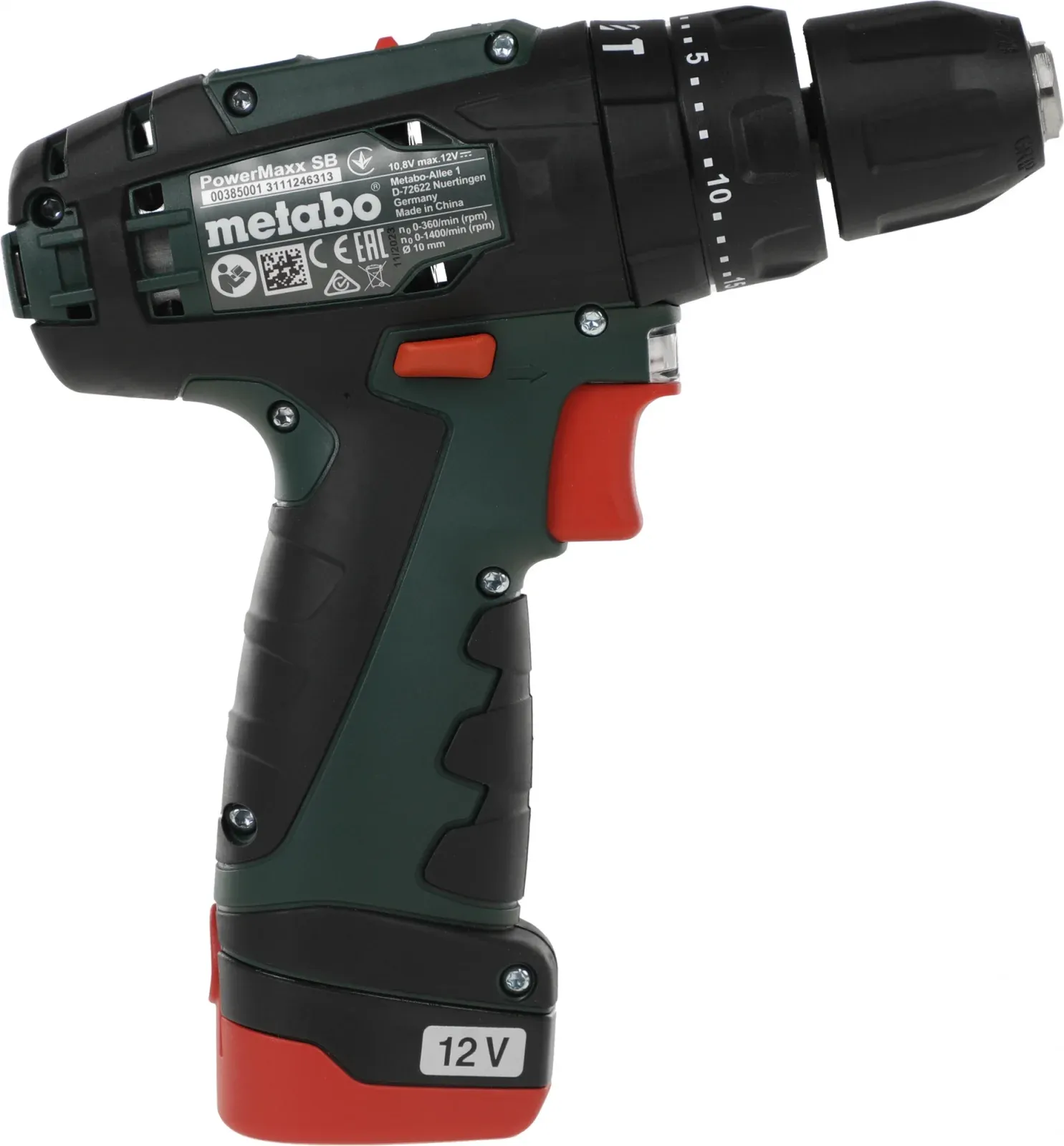 Винтоверт Metabo PowerMaxx SB аккум. патрон:быстрозажимной кейс в комплекте 600385500 - фото 4
