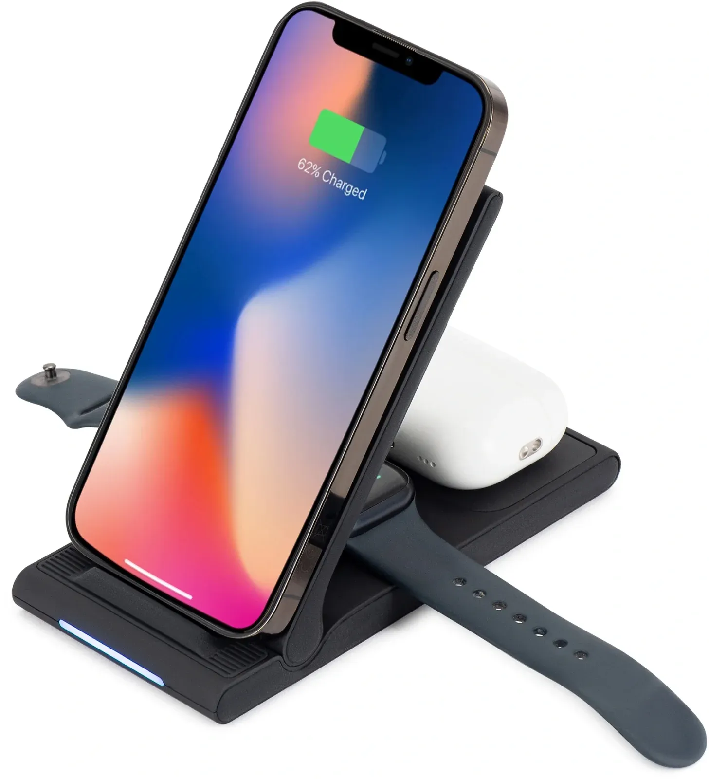 Беспроводное зар./устр. Buro CWC-QC5 15W 3A QI USB-C универсальное черный CWC-QC5A15BK - фото 4