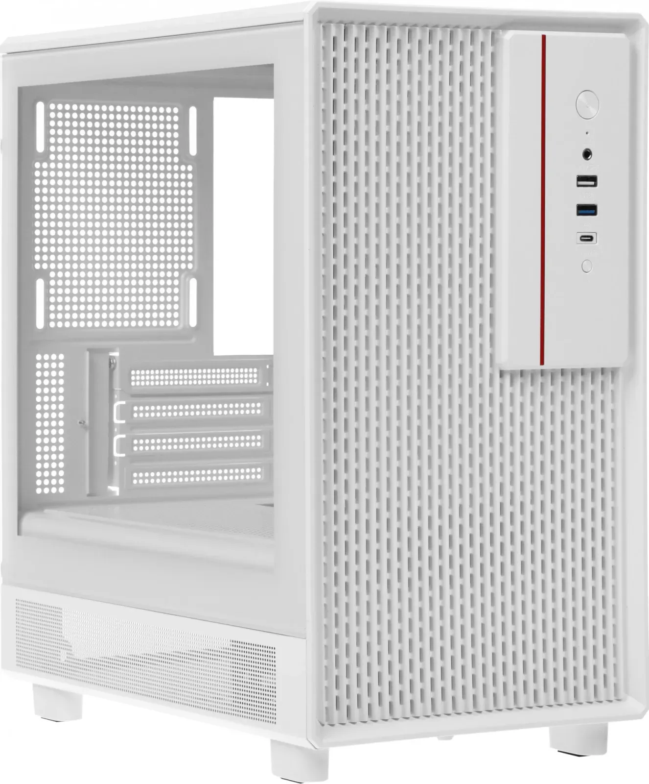 Корпус Accord M3301 белый без БП mATX 6x120mm 2x140mm 1xUSB2.0 1xUSB3.0 audio bott PSU - фото 5