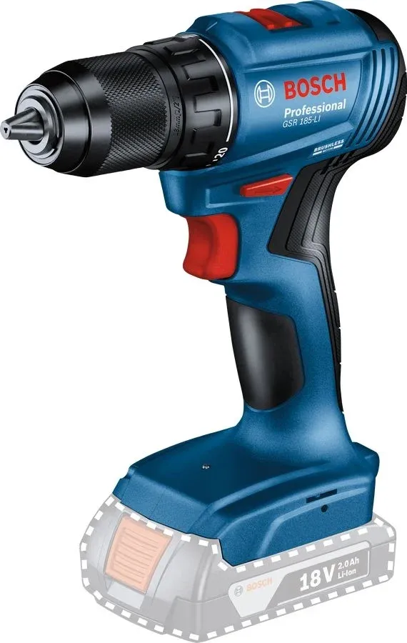 Дрель-шуруповерт Bosch GSR 185-LI аккум. патрон:быстрозажимной кейс в комплекте 06019K3003 - фото 1