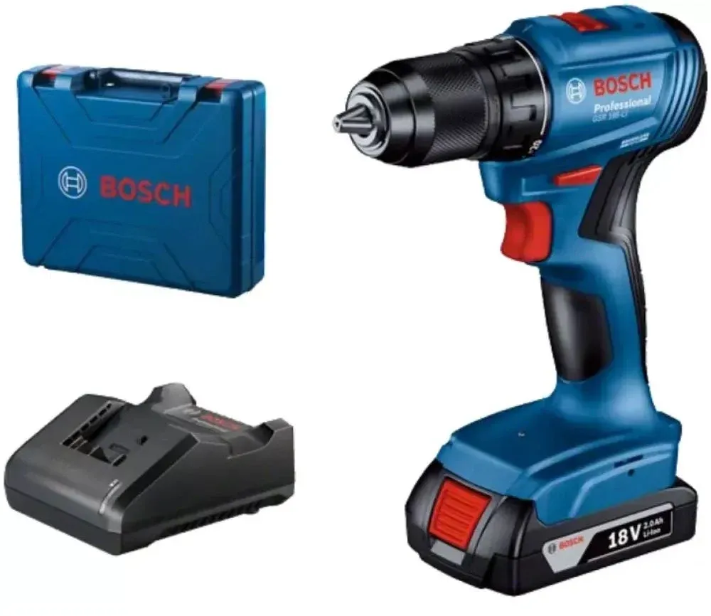 Дрель-шуруповерт Bosch GSR 185-LI аккум. патрон:быстрозажимной кейс в комплекте 06019K3001 - фото 5
