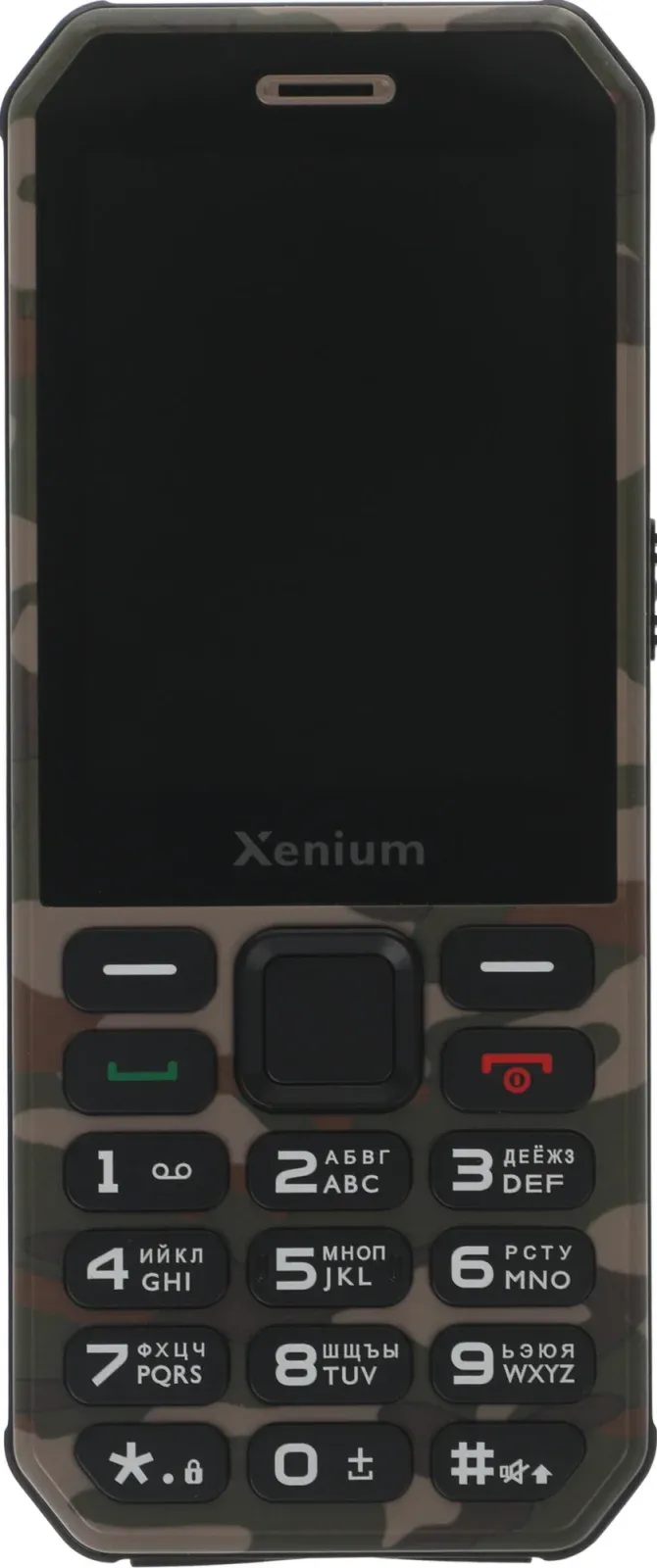 Мобильный телефон XENIUM X300 зеленый моноблок 2Sim 2.8 240x320 Nucleus 0.3Mpix GSM900/1800 MP3 FM microSD max32Gb - фото 4