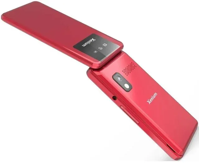 Мобильный телефон Xenium X600 красный раскладной 2Sim 2.4 240x320 Nucleus 0.3Mpix GSM900/1800 MP3 FM microSD max32Gb - фото 4