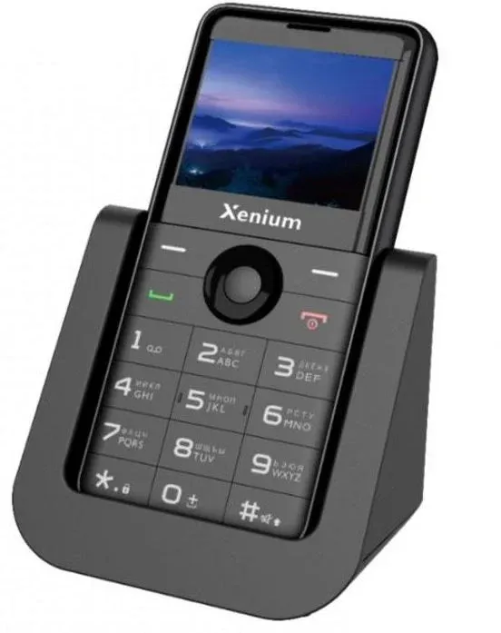 Мобильный телефон XENIUM X700 черный моноблок 2Sim 2.31 240x320 Nucleus 0.3Mpix GSM900/1800 MP3 FM microSD max32Gb - фото 2