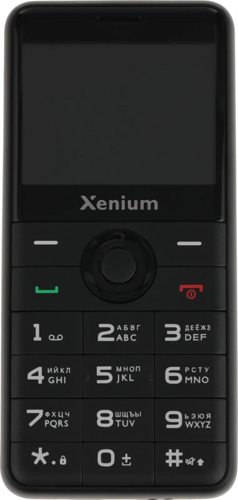 Мобильный телефон XENIUM X700 черный моноблок 2Sim 2.31 240x320 Nucleus 0.3Mpix GSM900/1800 MP3 FM microSD max32Gb - фото 3