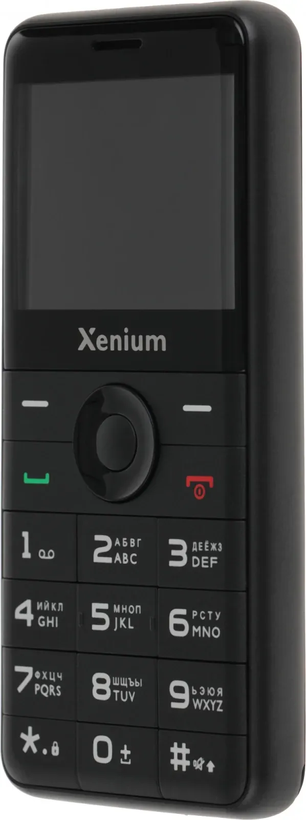 Мобильный телефон XENIUM X700 черный моноблок 2Sim 2.31 240x320 Nucleus 0.3Mpix GSM900/1800 MP3 FM microSD max32Gb - фото 4