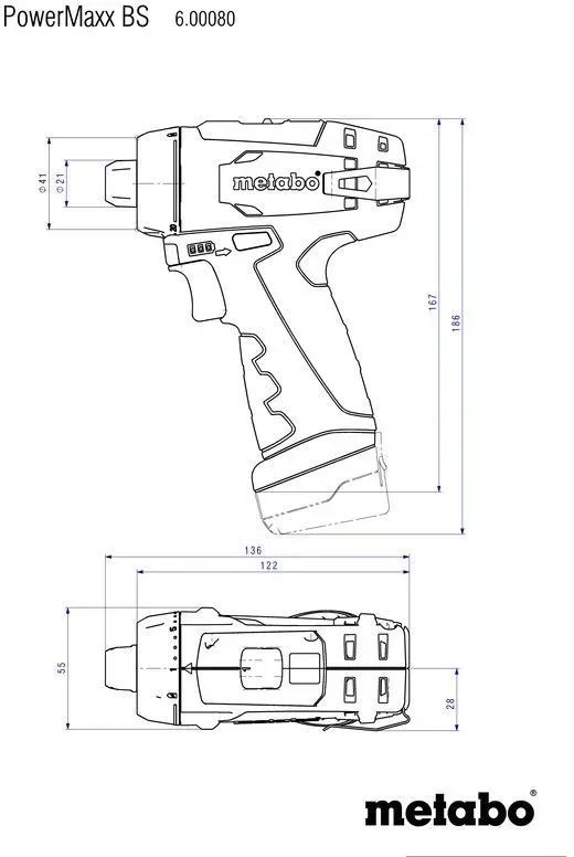 Дрель-шуруповерт Metabo Powermaxx BS Basic Set с набором оснастки аккум. патрон:быстрозажимной кейс в комплекте 600080880 - фото 2