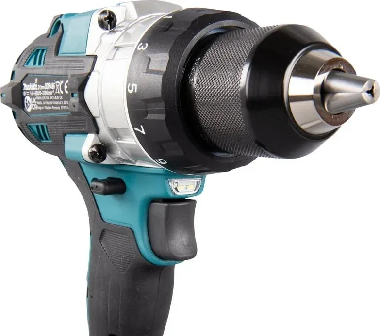 Дрель-шуруповерт Makita DDF486RT 18Вт аккум. патрон:быстрозажимной кейс в комплекте - фото 7