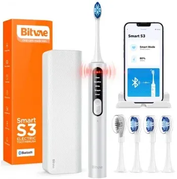Зубная щетка электрическая Bitvae S3 белый - фото 4