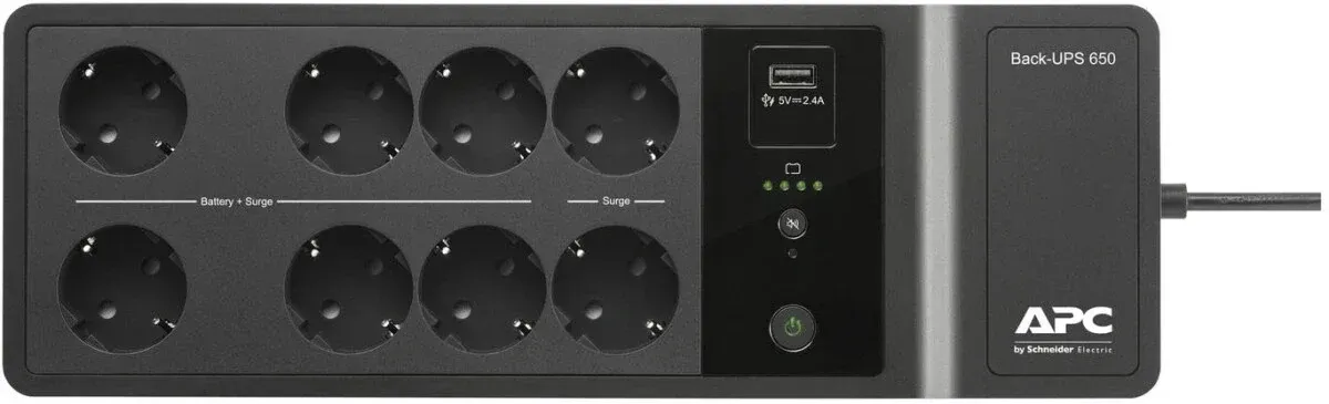 Источник бесперебойного питания APC Back-UPS BE650G2-GR 400Вт 650ВА черный - фото 2