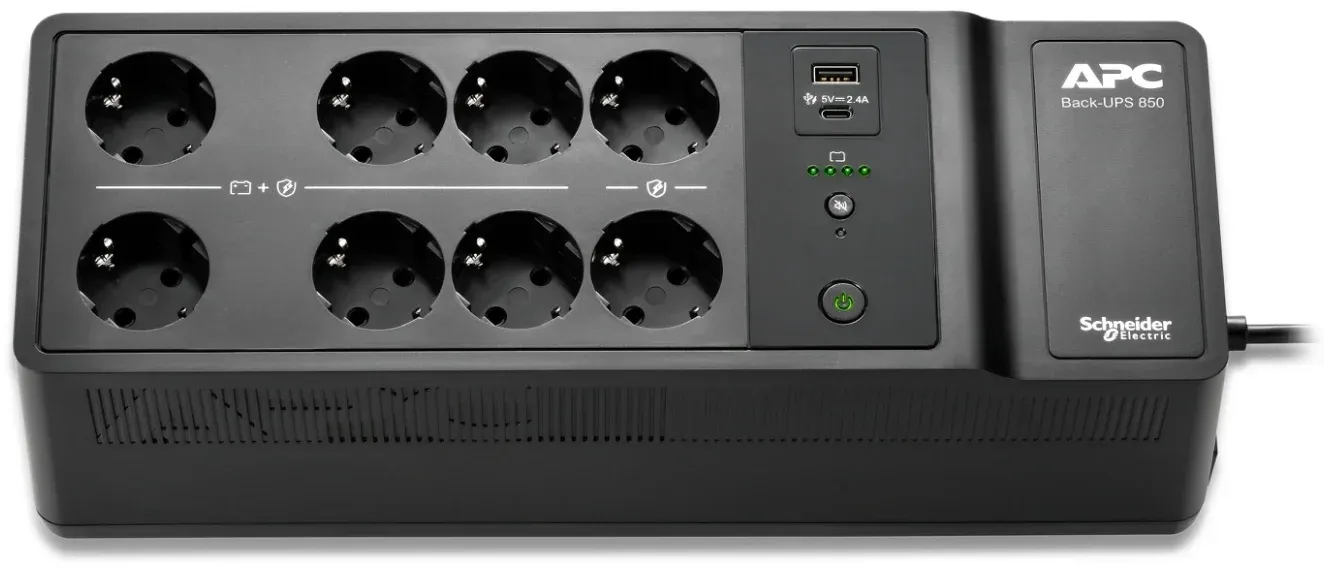 Источник бесперебойного питания APC Back-UPS BE850G2-GR 520Вт 850ВА черный - фото 3
