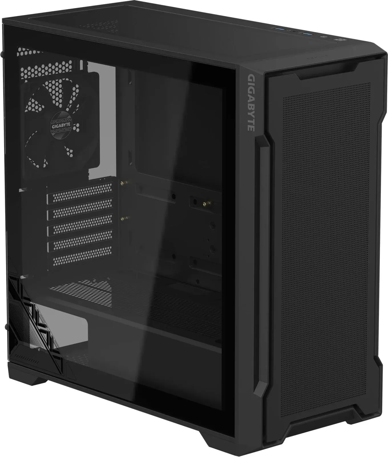 Корпус Gigabyte GB-C102G черный без БП mATX 7x120mm 4x140mm 2xUSB3.0 audio bott PSU - фото 2
