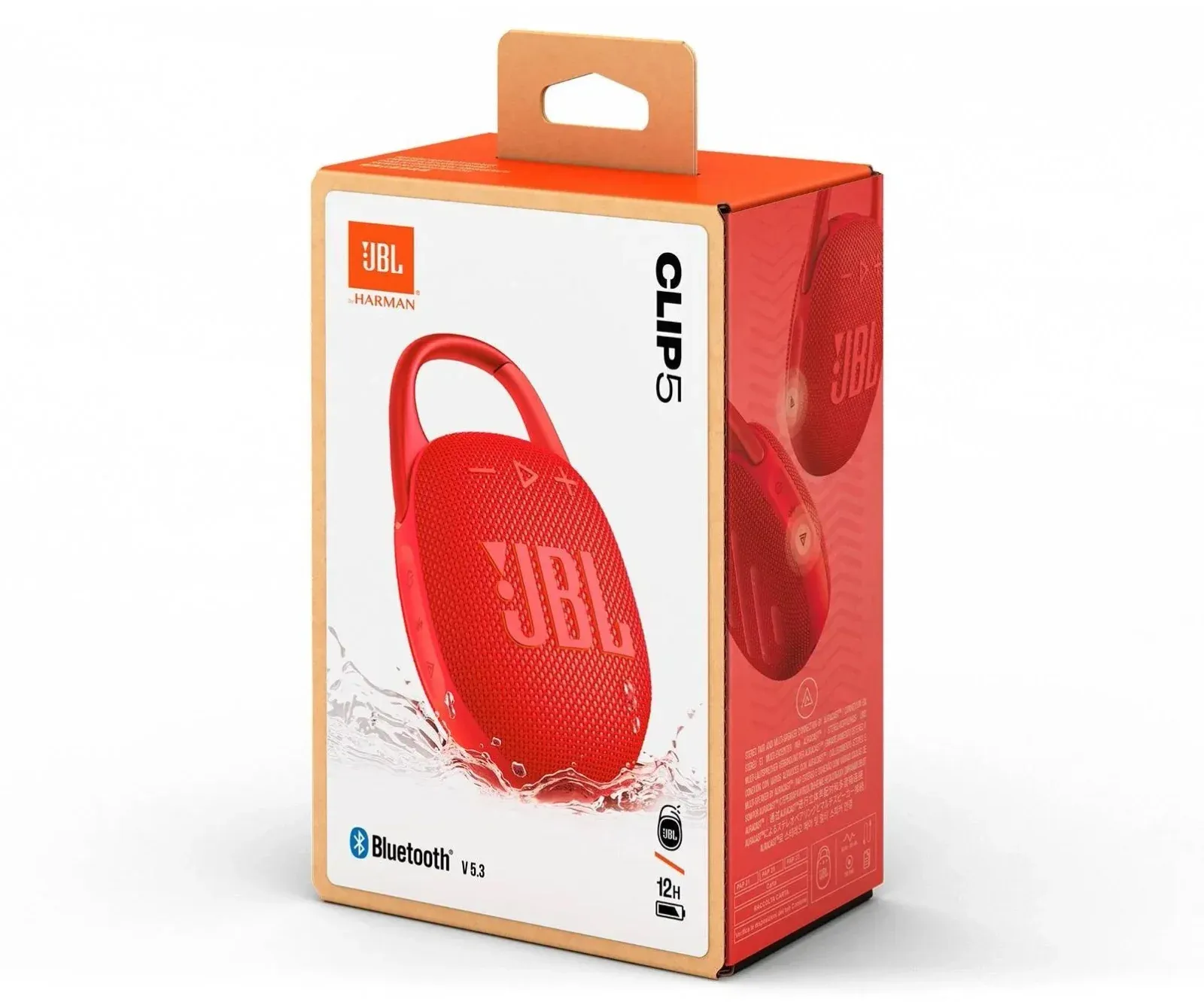 Колонка порт. JBL Clip 5 красный 7W Mono BT 10м 1400mAh - фото 3