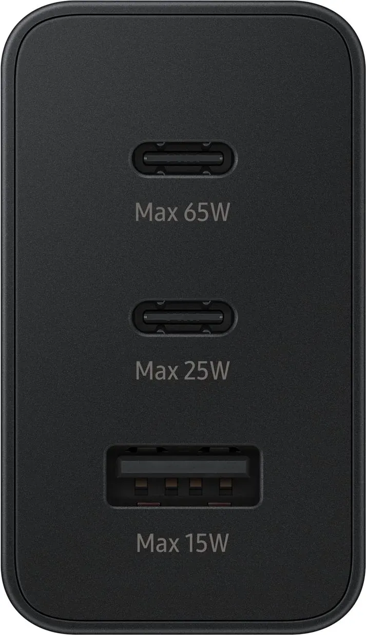 Сетевое зар./устр. Samsung EP-T6530 65W 3A PD USB/2xUSB Type-C для Samsung черный EP-T6530NBEGEU - фото 3