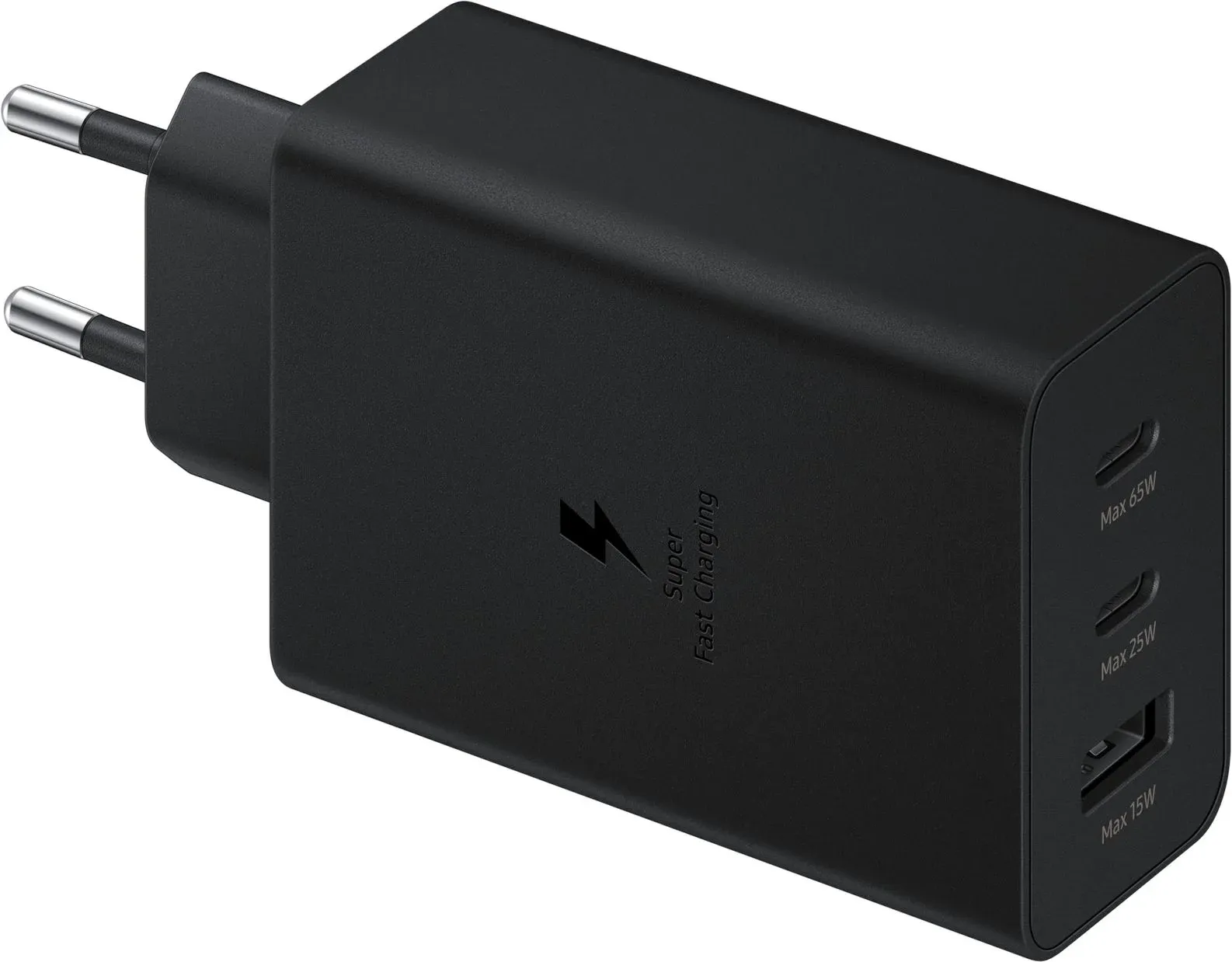 Сетевое зар./устр. Samsung EP-T6530 65W 3A PD USB/2xUSB Type-C для Samsung черный EP-T6530NBEGEU - фото 4