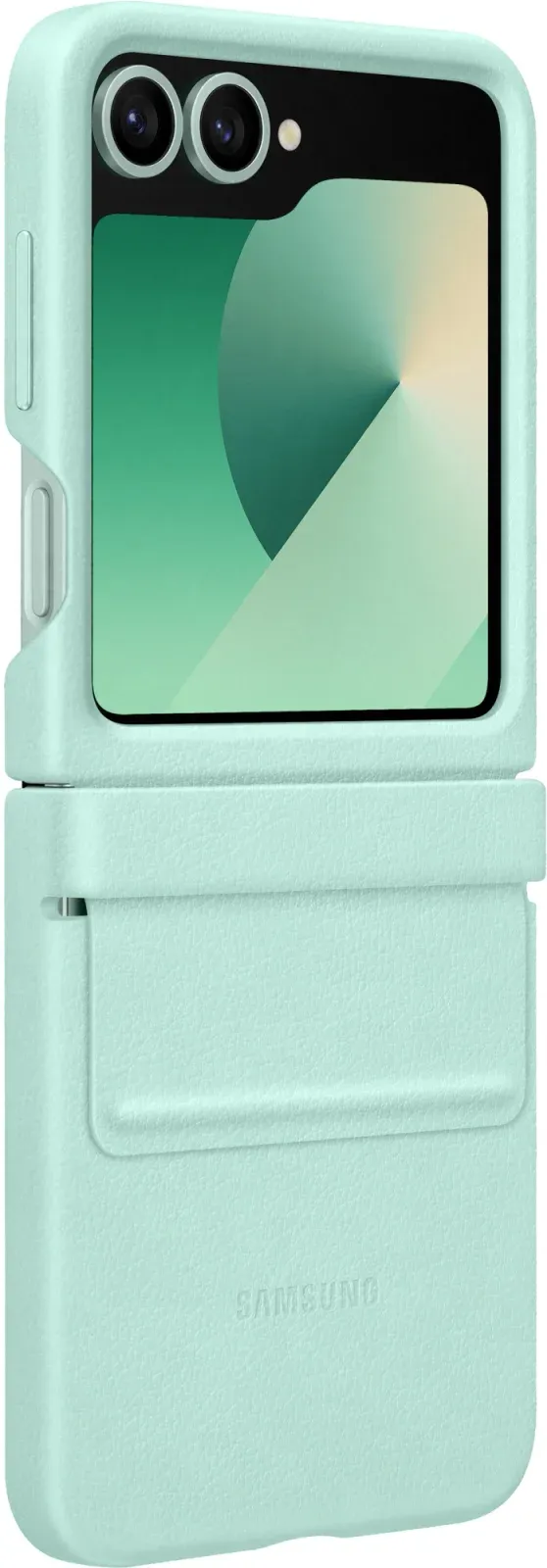 Чехол клип-кейс Samsung для Samsung Galaxy Z Flip6 Kindsuit Case Flip 6 F741 мятный EF-VF741PMEGRU - фото 4