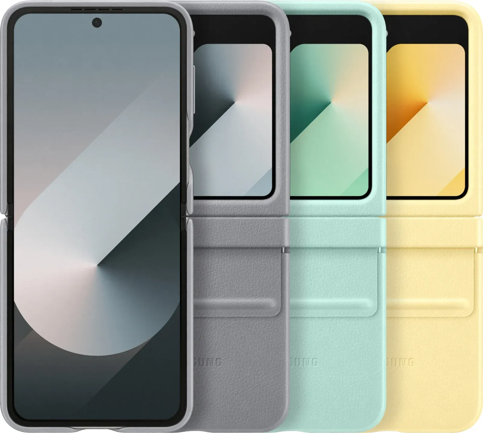 Чехол клип-кейс Samsung для Samsung Galaxy Z Flip6 Kindsuit Case Flip 6 F741 мятный EF-VF741PMEGRU - фото 6
