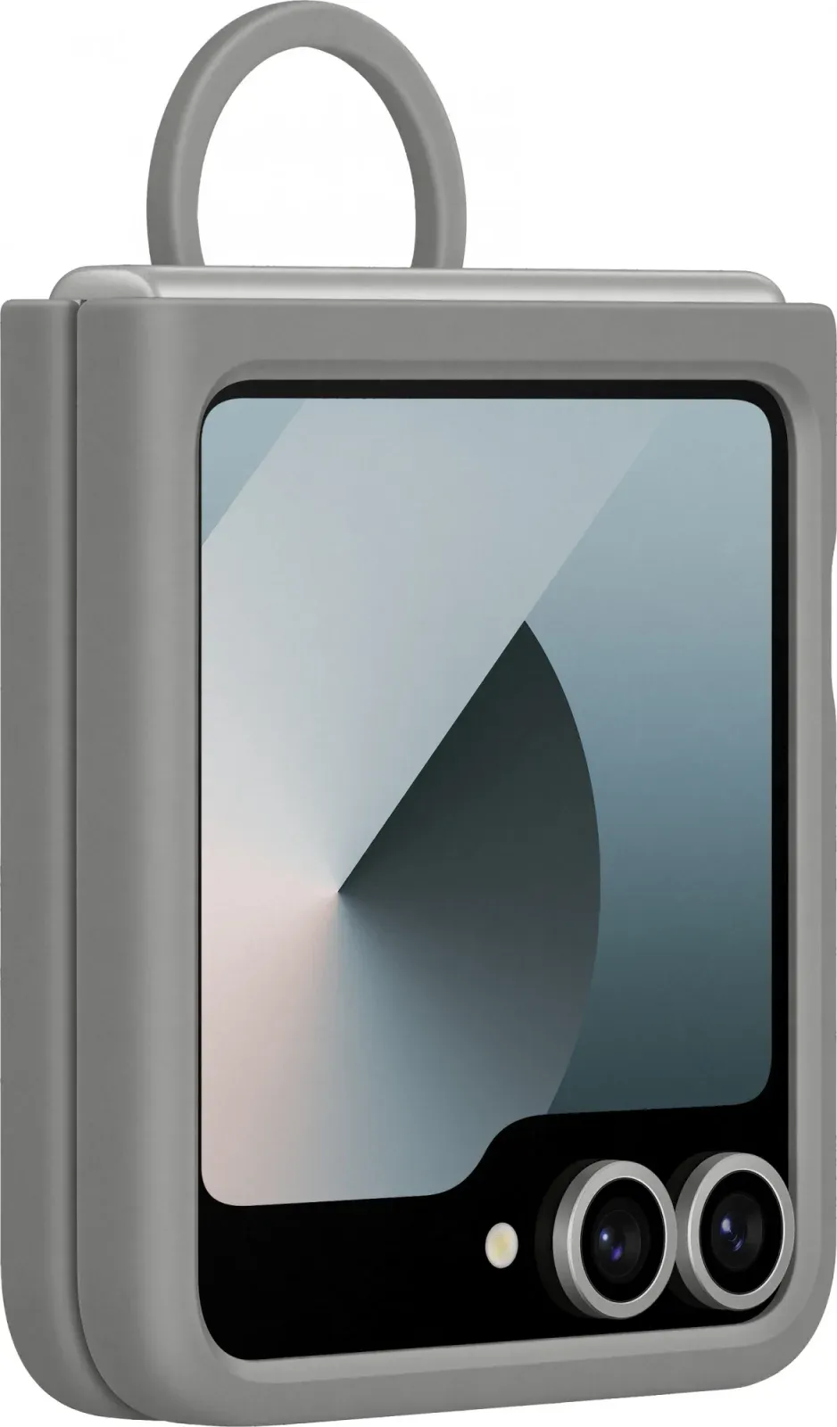 Чехол клип-кейс Samsung для Samsung Galaxy Z Flip6 Silicone Case Flip 6 F741 серый EF-PF741TJEGRU - фото 3
