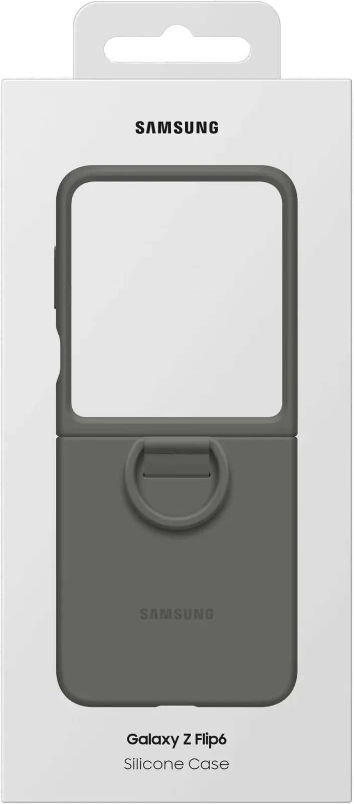 Чехол клип-кейс Samsung для Samsung Galaxy Z Flip6 Silicone Case Flip 6 F741 серый EF-PF741TJEGRU - фото 8