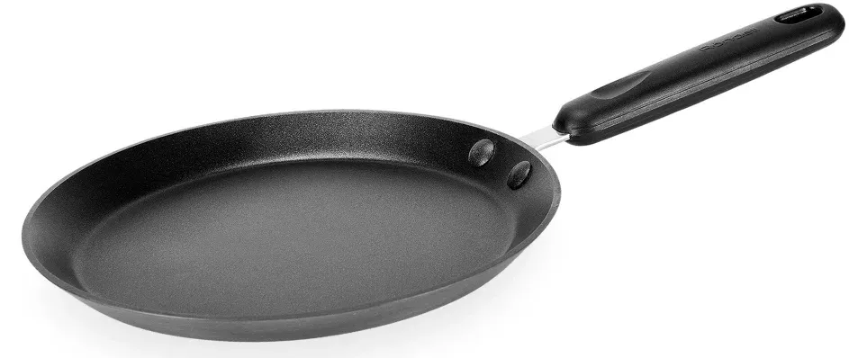 Сковорода блинная Rondell Pancake frypan RDA-274 круглая 22см покрытие: TriTitan ручка несъемная без крышки черный - фото 1