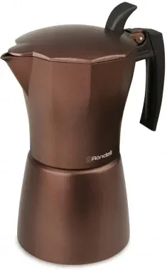 Кофеварка гейзерн. Rondell Kortado RDA-399 0.45л алюминий коричневый, 0.45 л - фото 8