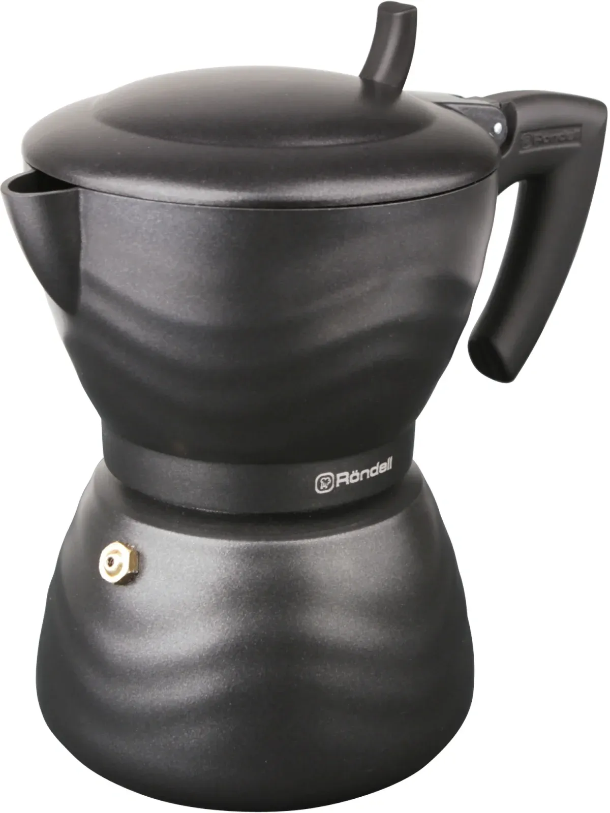 Кофеварка гейзерн. Rondell Walzer RDA-432 0.3л алюминий черный, 0.3 л - фото 2