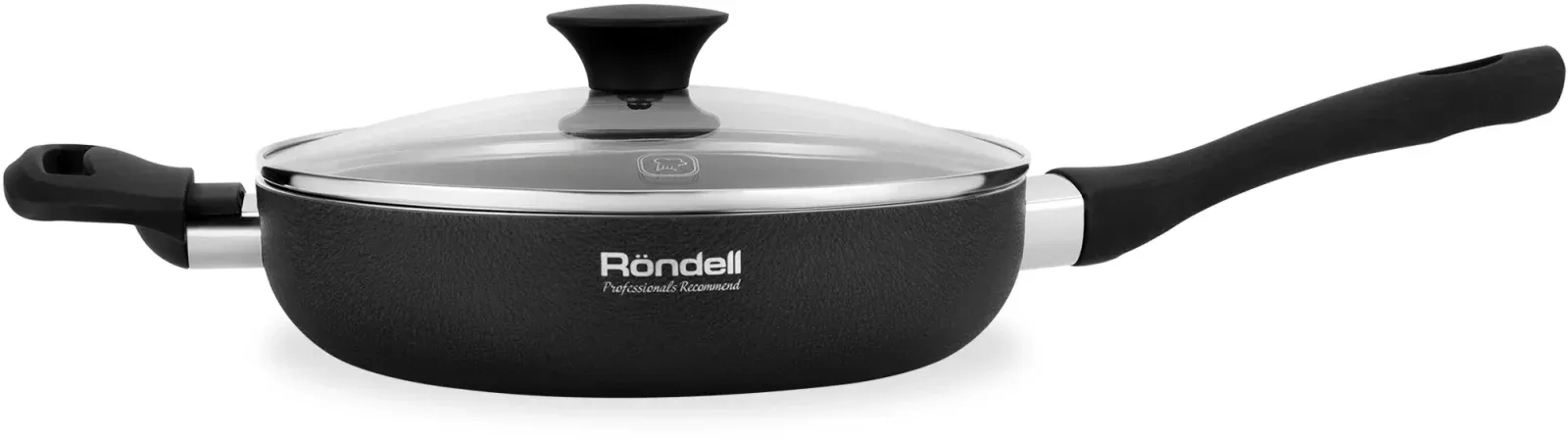 Сотейник Rondell Infinity RDA-574 2.9л. d=24см с крышкой черный, 2.9 л - фото 2
