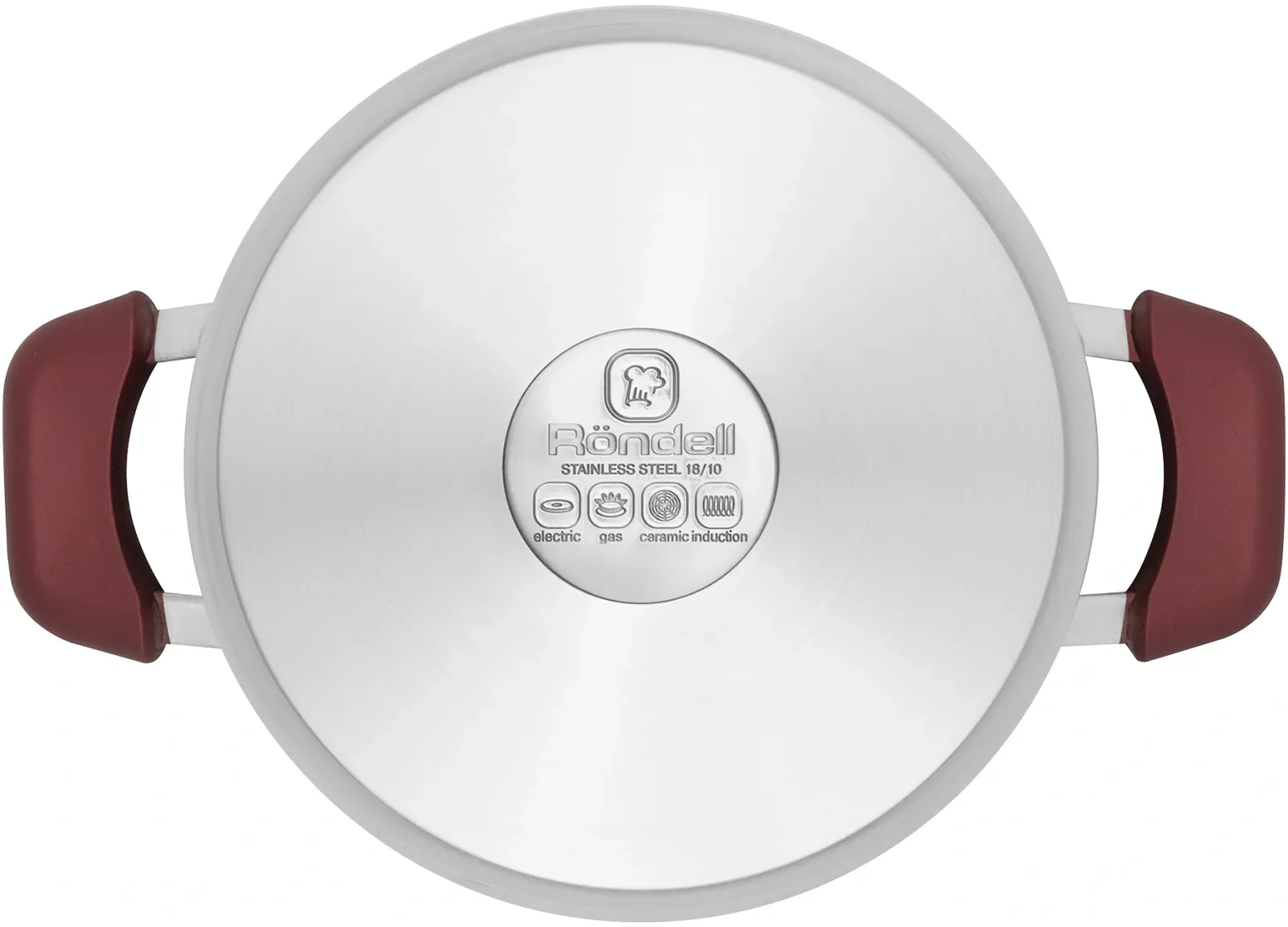 Кастрюля Rondell Bojole RDS-737 5.6л. d=24см с крышкой стальной, 5.6 л - фото 3