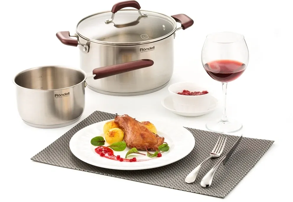Кастрюля Rondell Bojole RDS-737 5.6л. d=24см с крышкой стальной, 5.6 л - фото 8