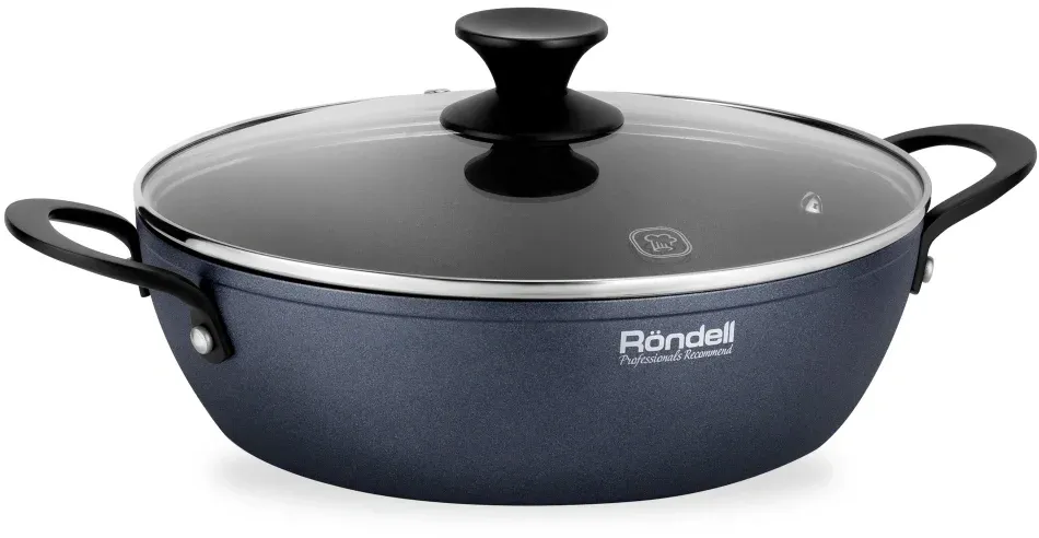 Сотейник Rondell Evolution-R RDA-799 3.4л. d=26см с крышкой графитовый, 3.4 л - фото 1