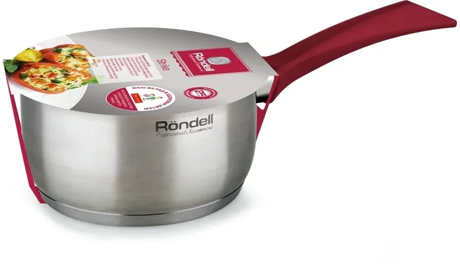 Ковш Rondell Strike RDS-812 1.3л. d=16см с крышкой стальной, 1.3 л - фото 6