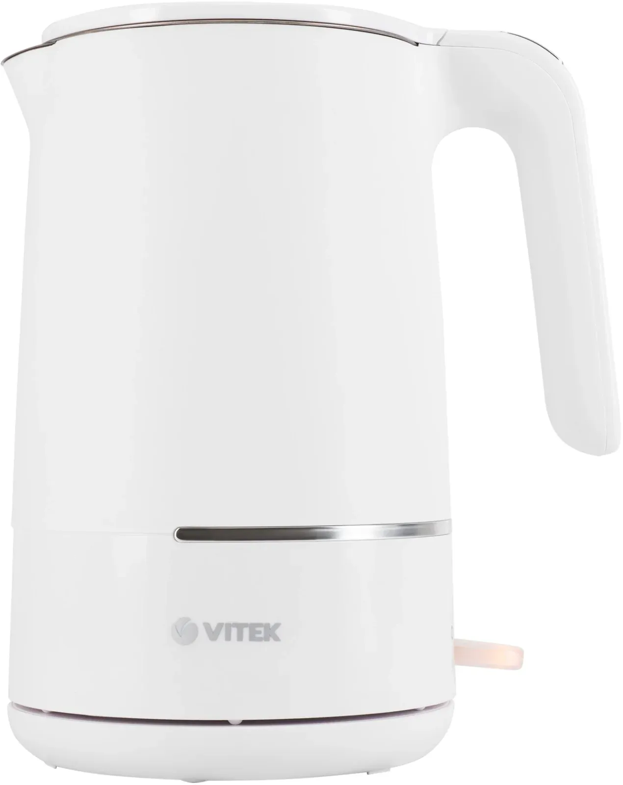 Чайник электрический Vitek VT-1104 1.5л. 2200Вт белый корпус: металл/пластик - фото 3