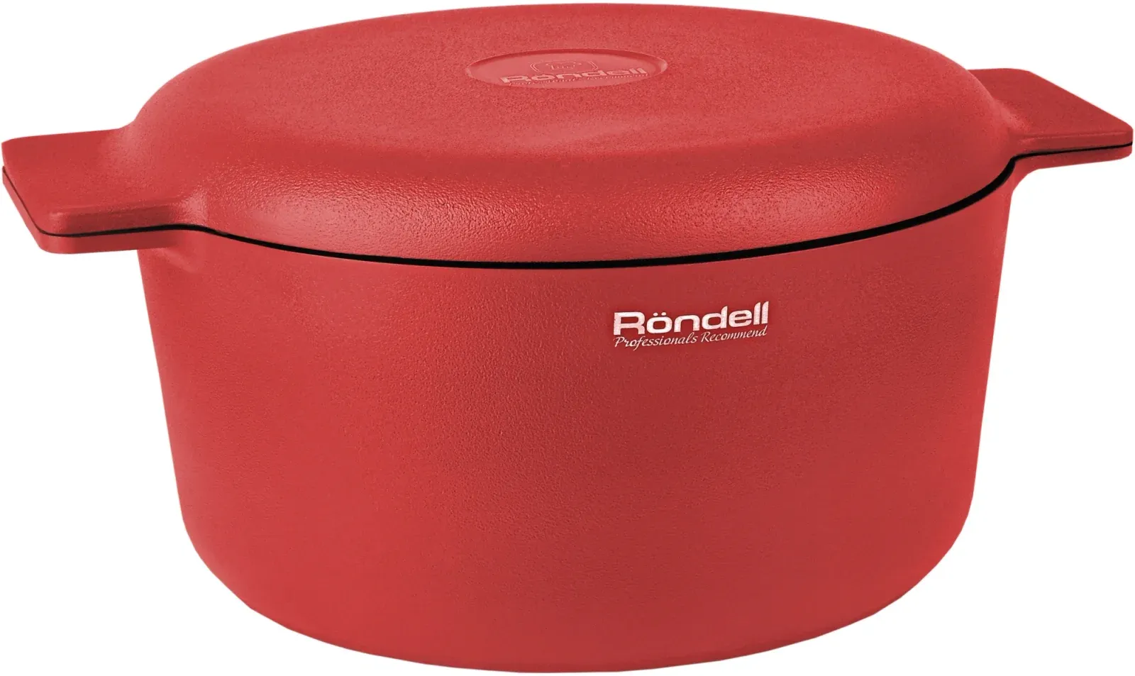 Кастрюля Rondell Red Edition RDA-1118 4.6л. d=24см с крышкой красный, 4.6 л - фото 2
