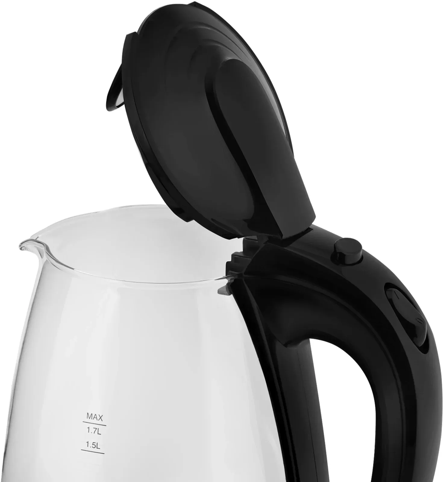 Чайник электрический Vitek VT-1122 1.7л. 2200Вт прозрачный корпус: стекло/пластик - фото 4