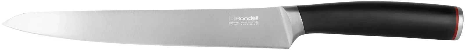 Набор ножей кухон. Rondell Urban Ultimate RD-1130 компл.:6предм. с подставкой черный/красный подар.коробка - фото 4