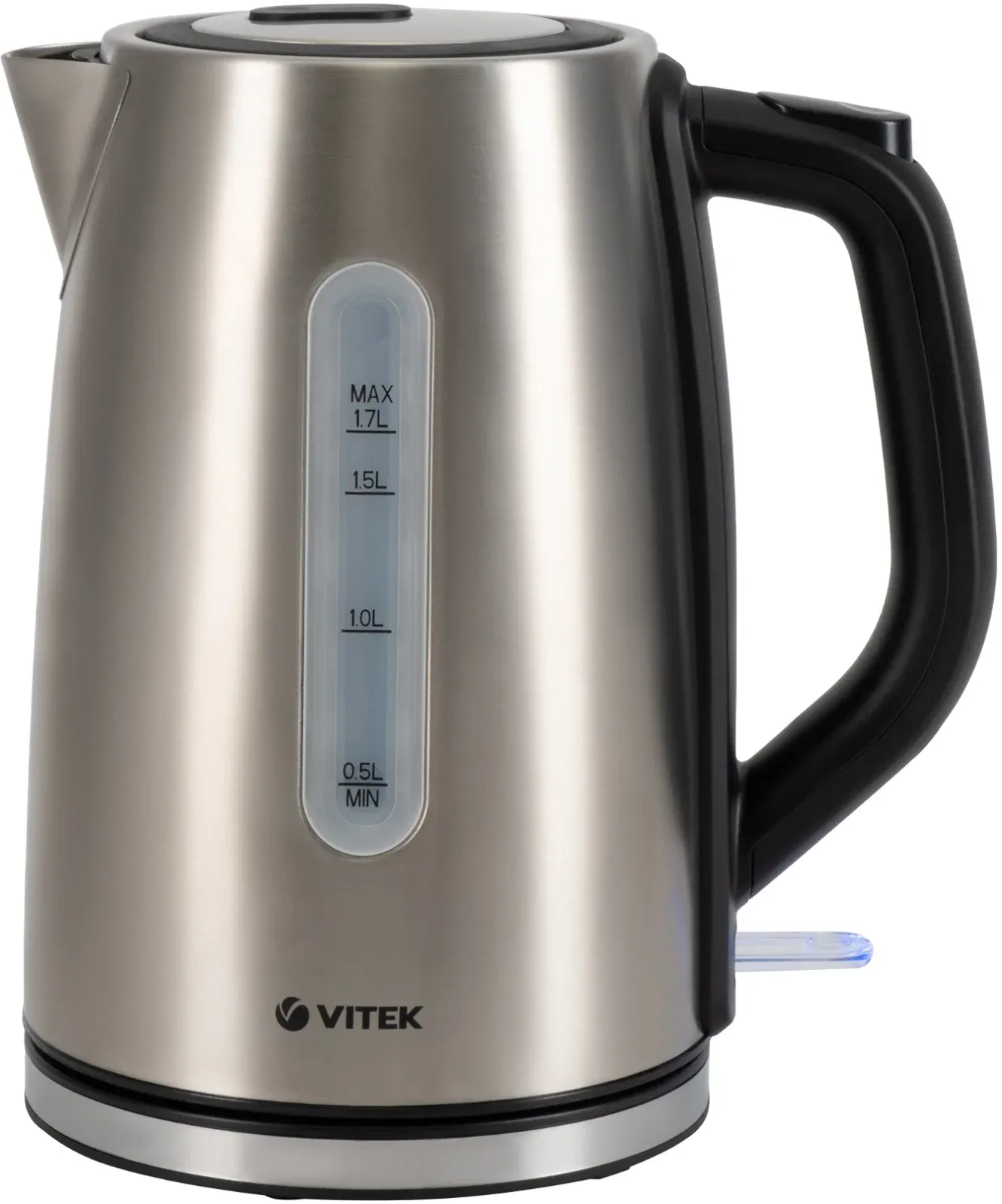 Чайник электрический Vitek VT-1144 1.7л. 2200Вт серебристый корпус: нерж.сталь - фото 2