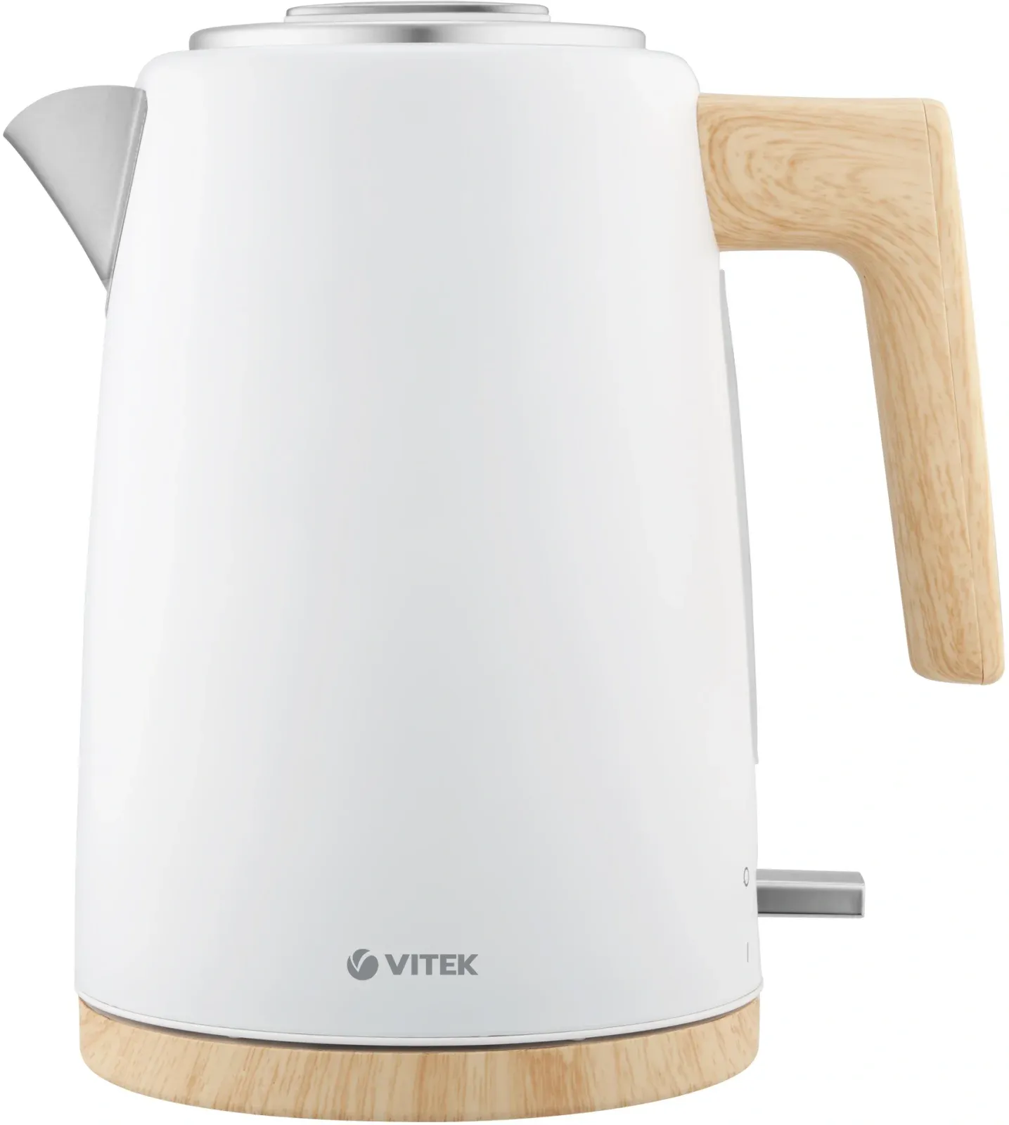 Чайник электрический Vitek VT-1154 1.7л. 2200Вт белый/дерево корпус: металл/пластик - фото 2