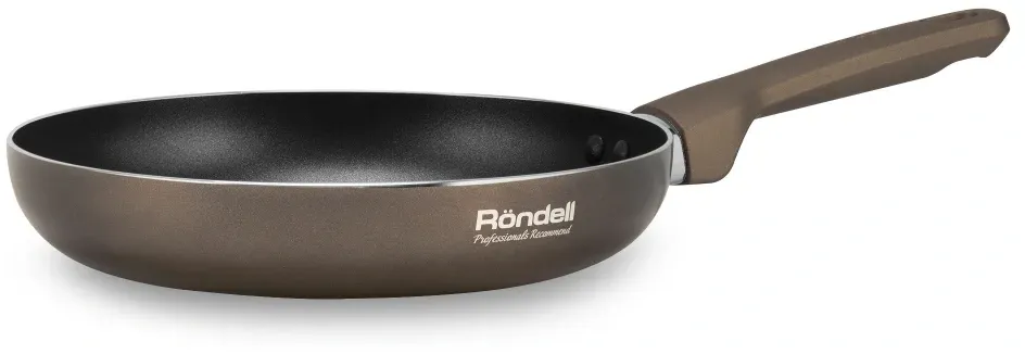 Сковорода Rondell Impressia RDA-1155 круглая 28см покрытие: Xylan Plus ручка несъемная без крышки коричневый - фото 2