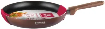 Сковорода Rondell Impressia RDA-1155 круглая 28см покрытие: Xylan Plus ручка несъемная без крышки коричневый - фото 7