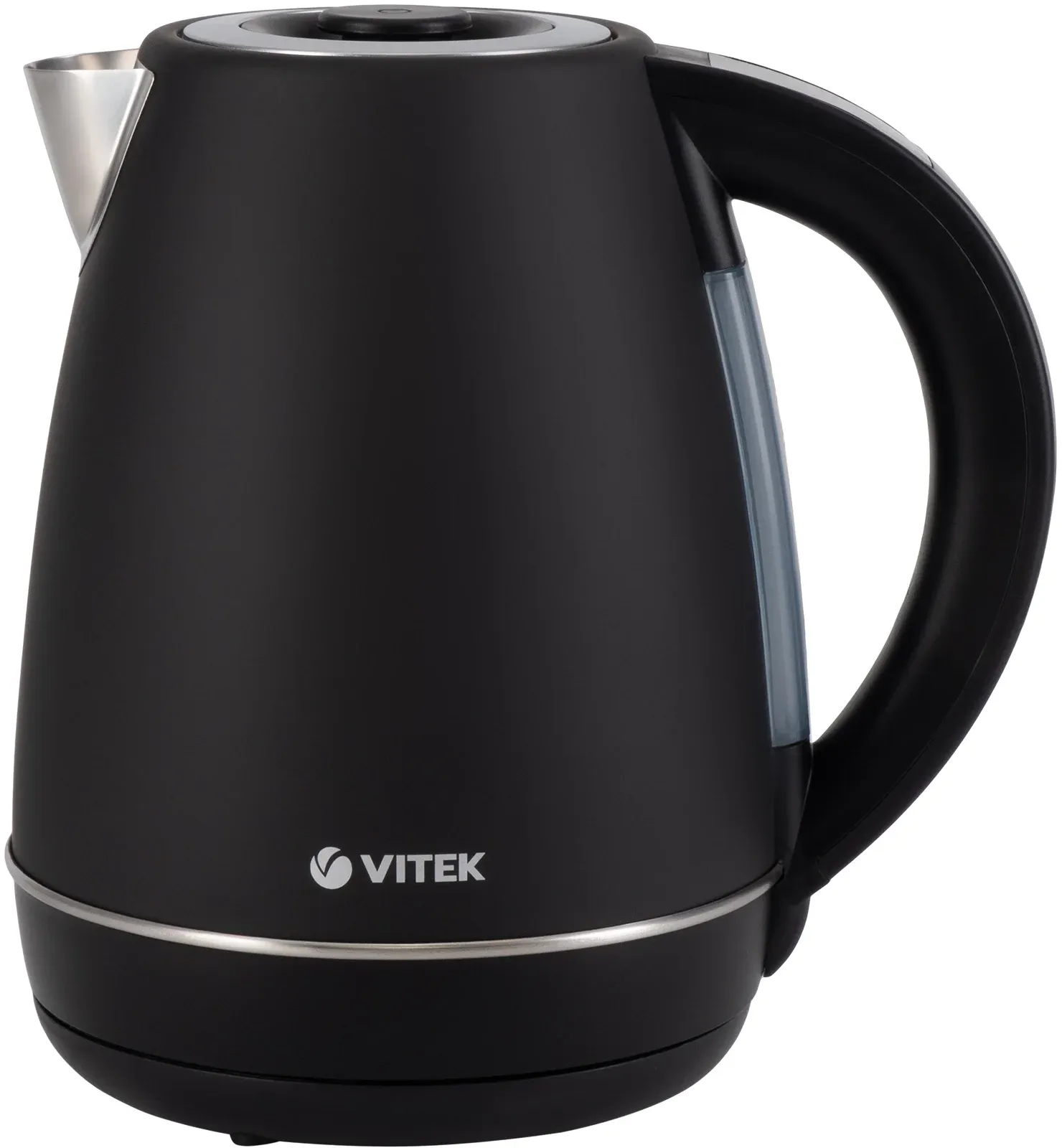 Чайник электрический Vitek VT-1161 1.7л. 2200Вт черный корпус: сталь - фото 2