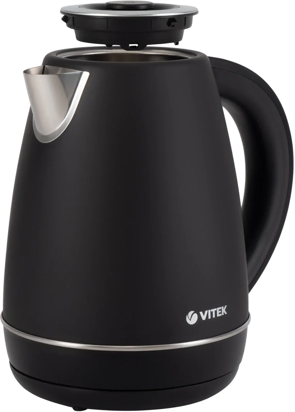 Чайник электрический Vitek VT-1161 1.7л. 2200Вт черный корпус: сталь - фото 5